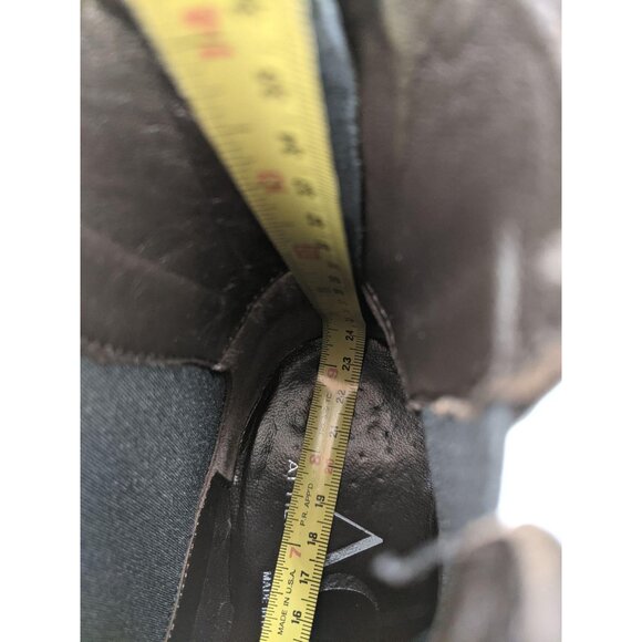 AGL women's black leather block heel zip ankle booties‎ 38 - Picture 9 of 14